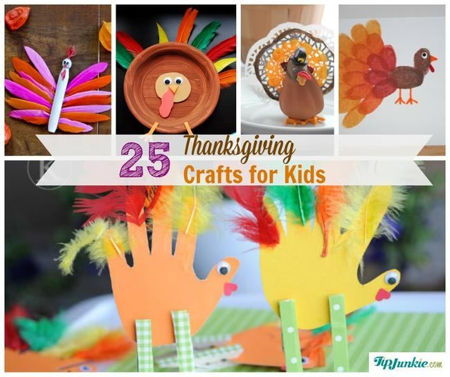 25 Easy On Thanksgiving Day Crafts For Kids Tip Junkie