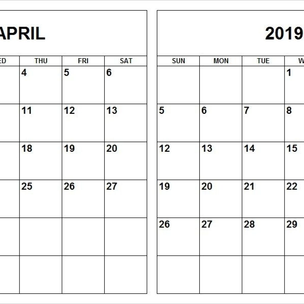 April May 2019 Calendar Template April Calendar 2019 Printable