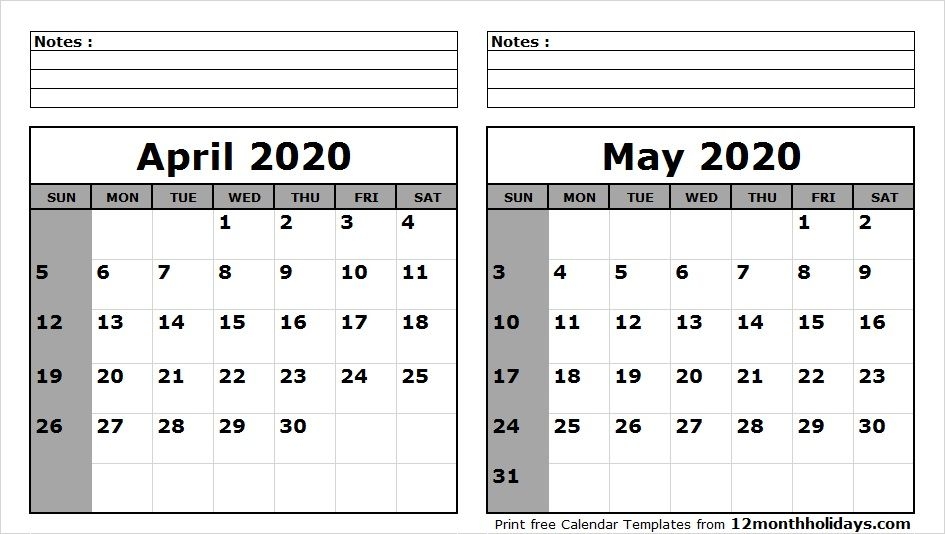 April May 2020 Calendar Printable 2018 Calendar 2021 Calendar