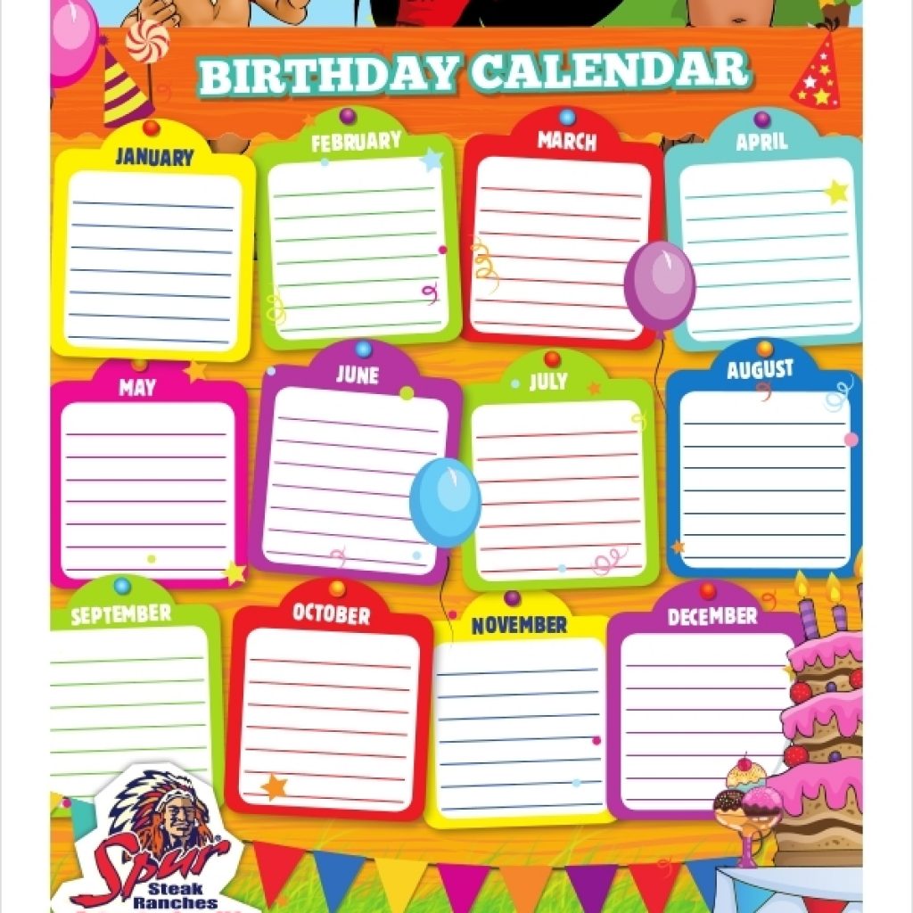 Birthday Calendar 11 Free Word Pdf Psd Documents Download