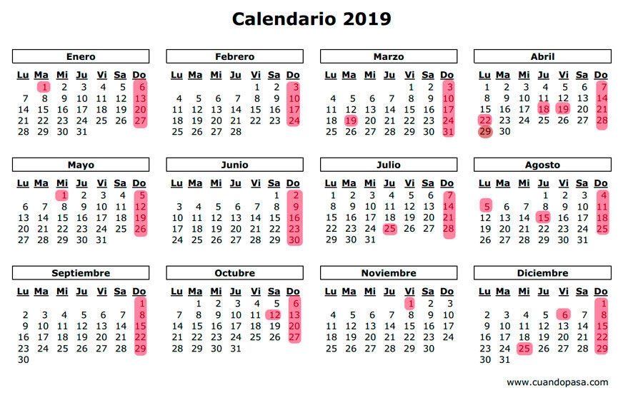 Calendario Laboral Y De Festivos De 2019 Y 2020 Gasteiz Hoy