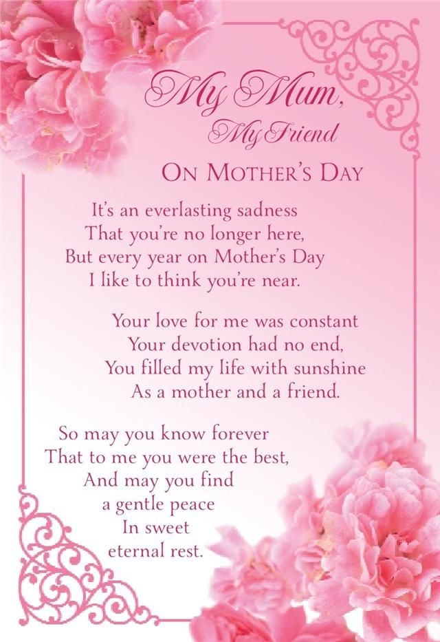 Details About Mothers Day Graveside Bereavement Memorial Cards