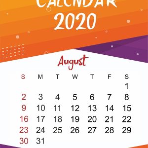 Free August 2020 Printable Calendar Template In Pdf Word Excel