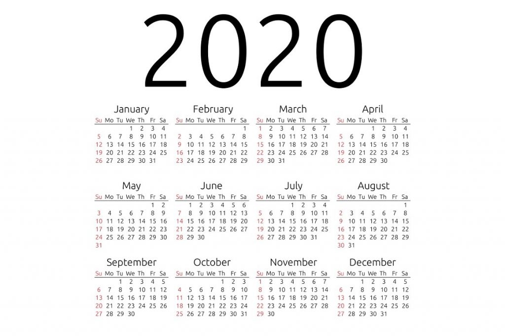 Free Blank Printable Calendar 2020 Template In Pdf Excel Word