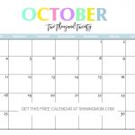 Free Printable 2020 Calendar So Beautiful Colorful