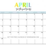 Free Printable 2020 Calendar So Beautiful Colorful