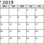 Free Printable May 2019 Calendar Template Word And Excel Free