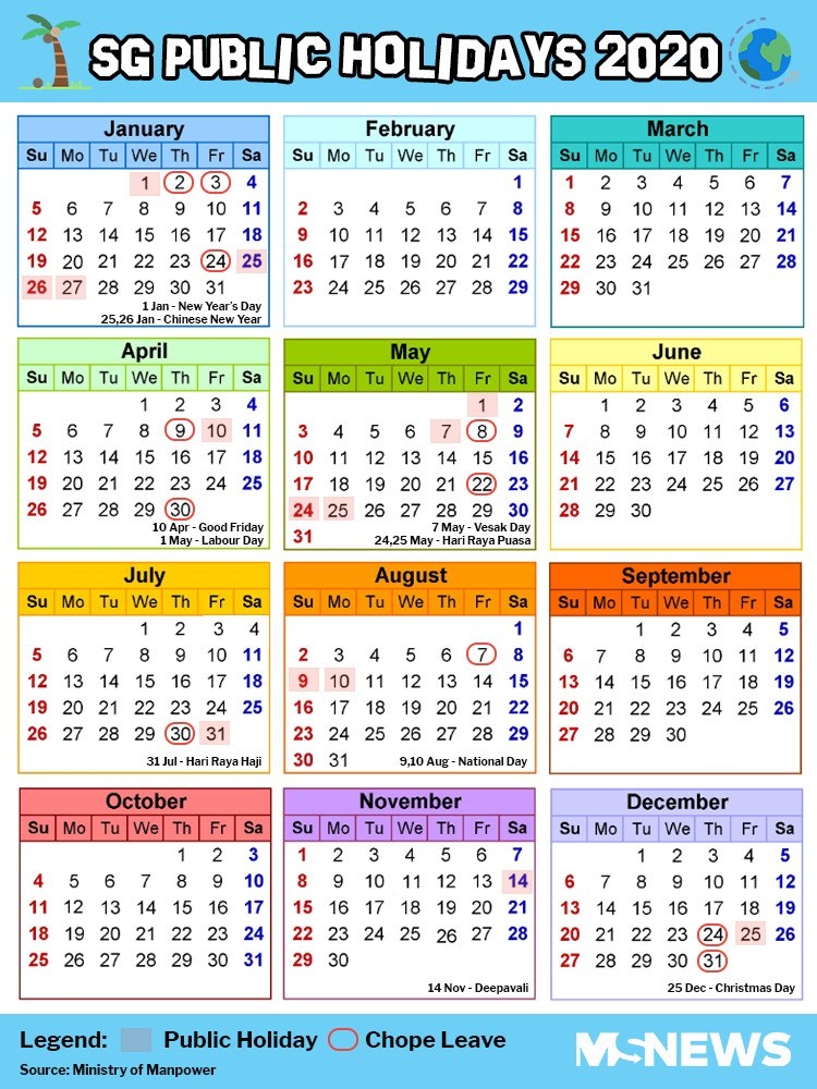 Hack Singapore Public Holidays In 2020 Using 11 Days Of Leave To