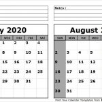 July August 2020 Calendar Printable 2018 Calendar 2021 Calendar