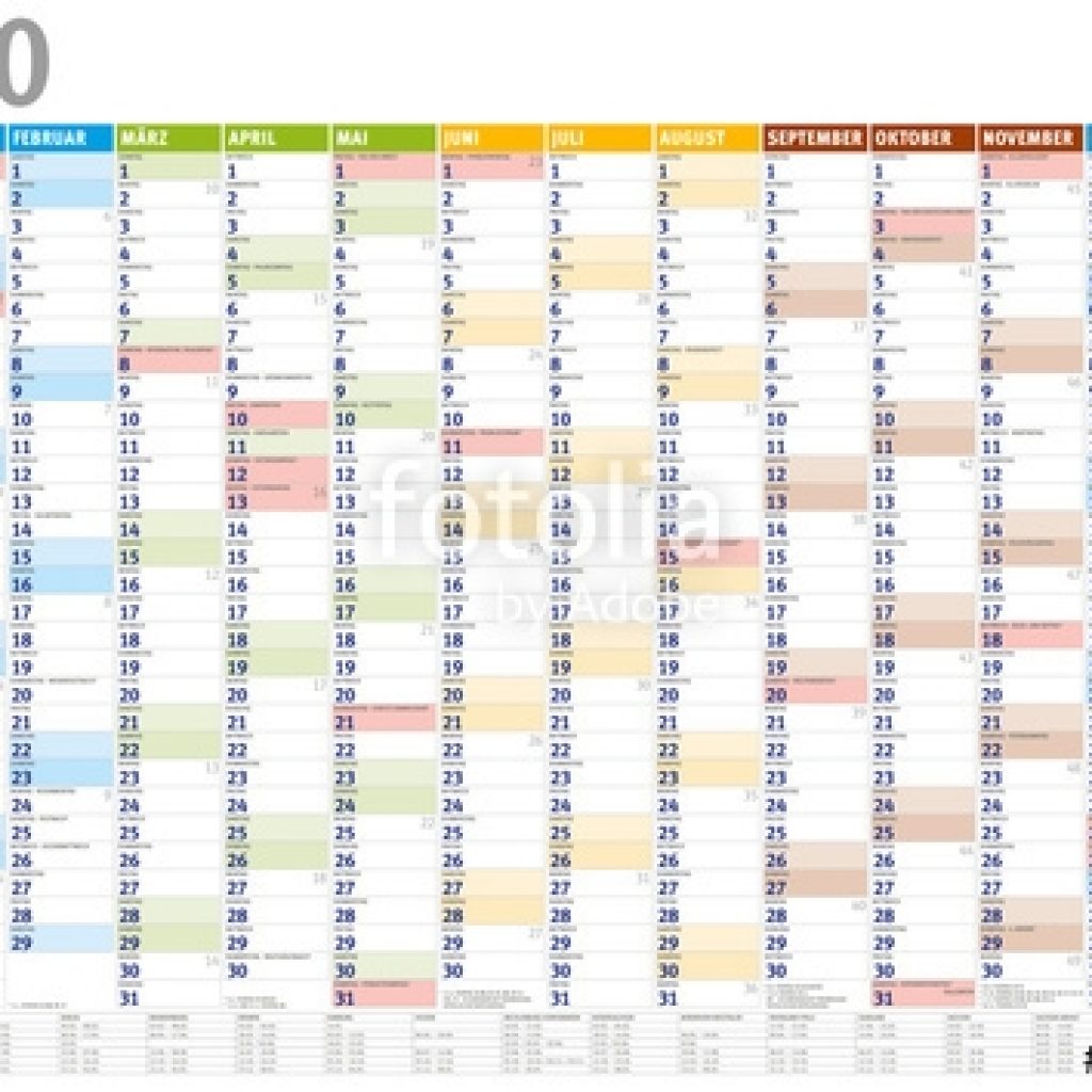 Kalender 2020 Dezember 2019 Bis Januar 2021 Mit Ferien Stock