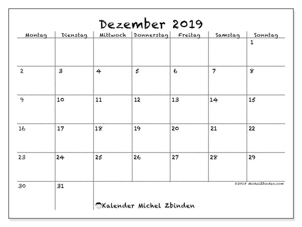 Kalender Dezember 2019 77ms Michel Zbinden De