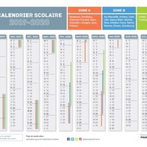 Le Calendrier Scolaire 2019 2020 Avec Les Dates Des Vacances