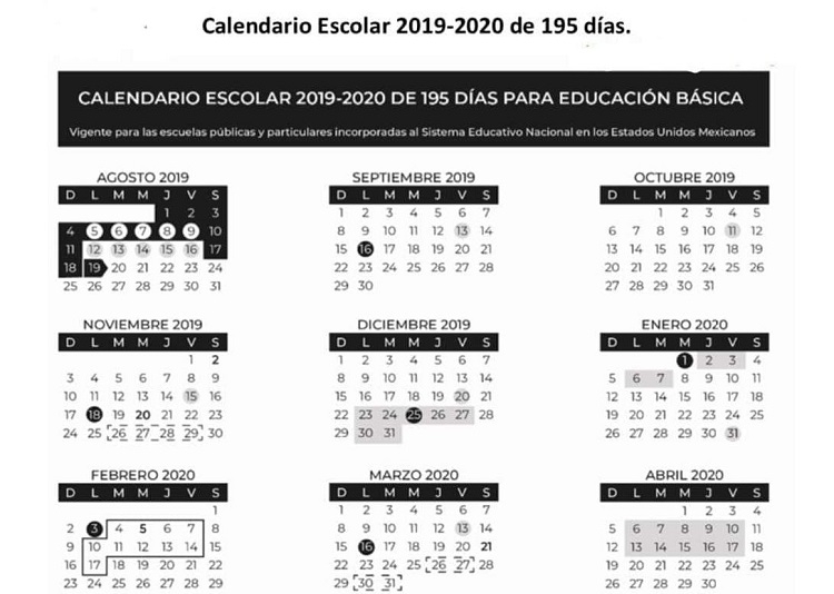 Listo El Calendario 2019 2020 Pero Contempla Cambios Noticiaspv