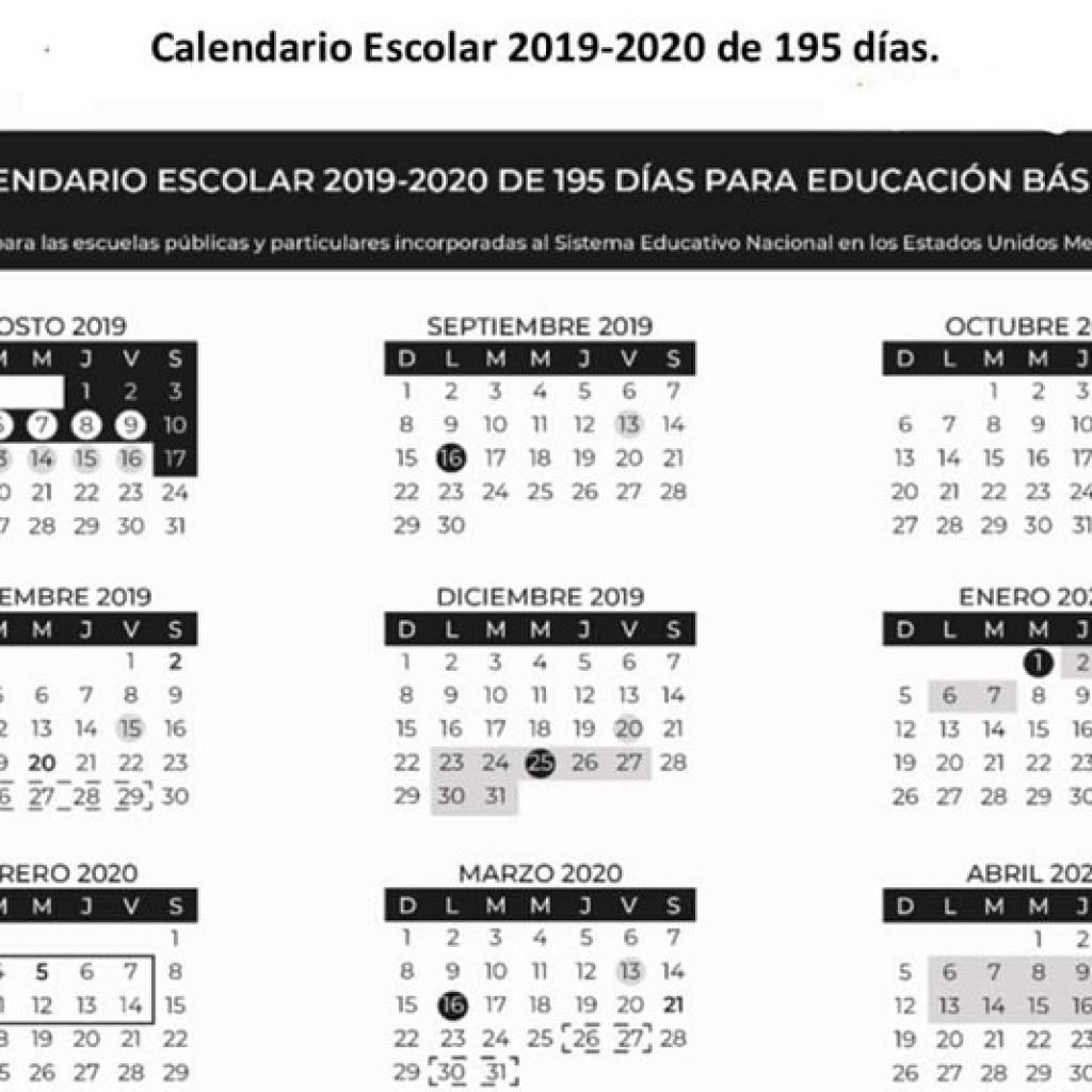 Listo El Calendario 2019 2020 Pero Contempla Cambios Noticiaspv