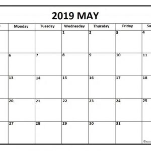 May 2019 Calendar Word Free May 2019 Calendar Printable Templates