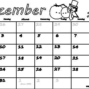 Monatskalender Dezember 2019 Pdf Drucken Kostenlos