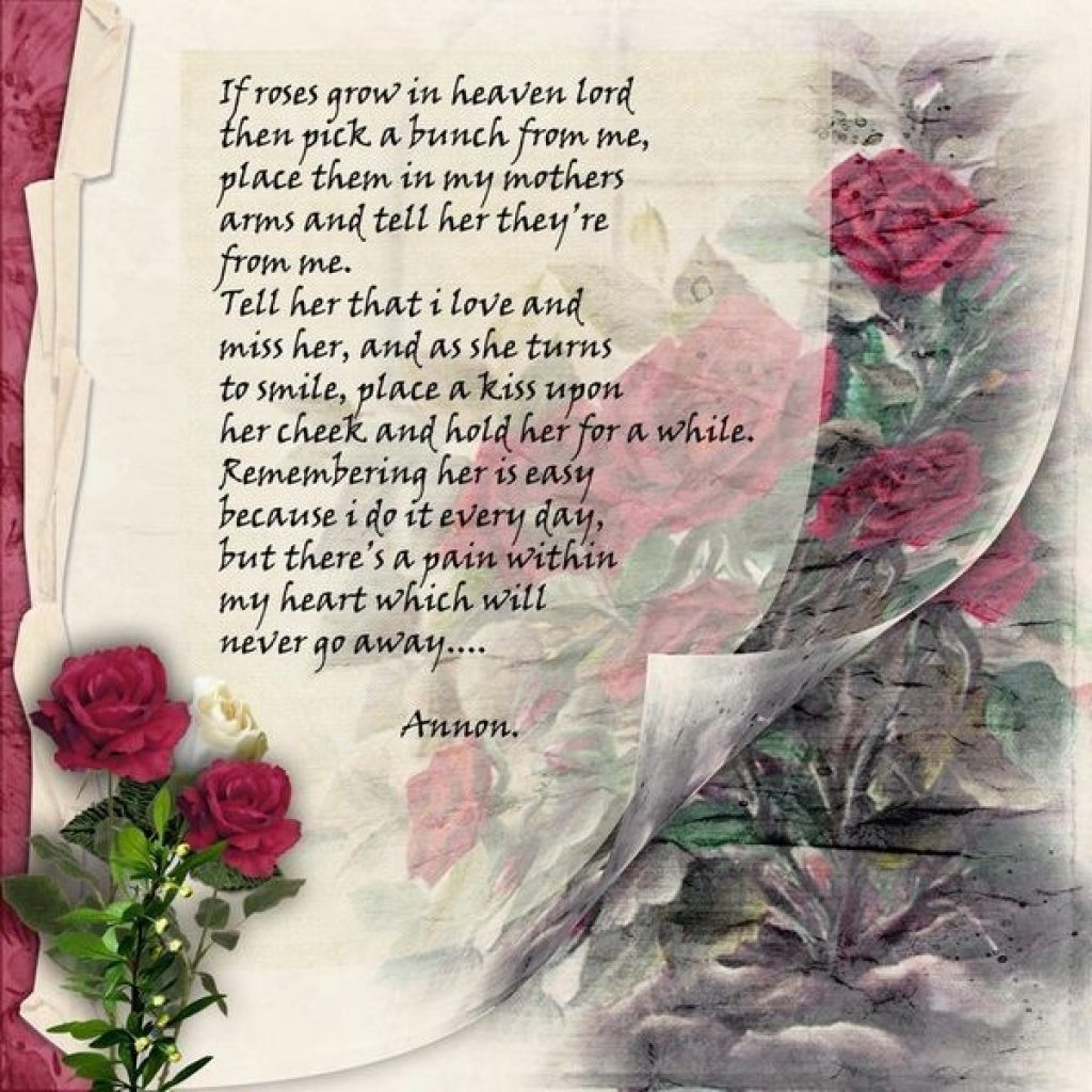 Mothers Day In Heaven Poem That Is Such A Lovely Poem I Cried