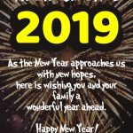 New Year 2019 Greeting Card Love Wishes Amen Happy New Year