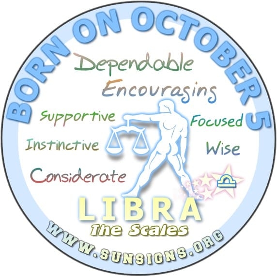 October 5 Zodiac Horoscope Birthday Personality Sunsigns