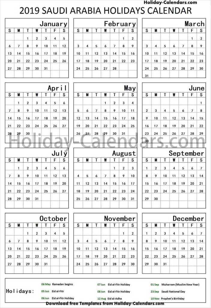 Saudi Arabia School Holidays 2019 Holiday Calendar 2019 Holiday