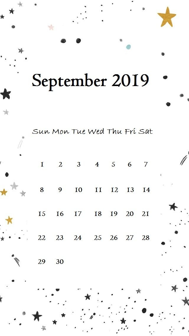 September 2019 Iphone Calendar Wallpaper September September2019