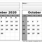 September October 2020 Calendar Printable 2018 Calendar 2021