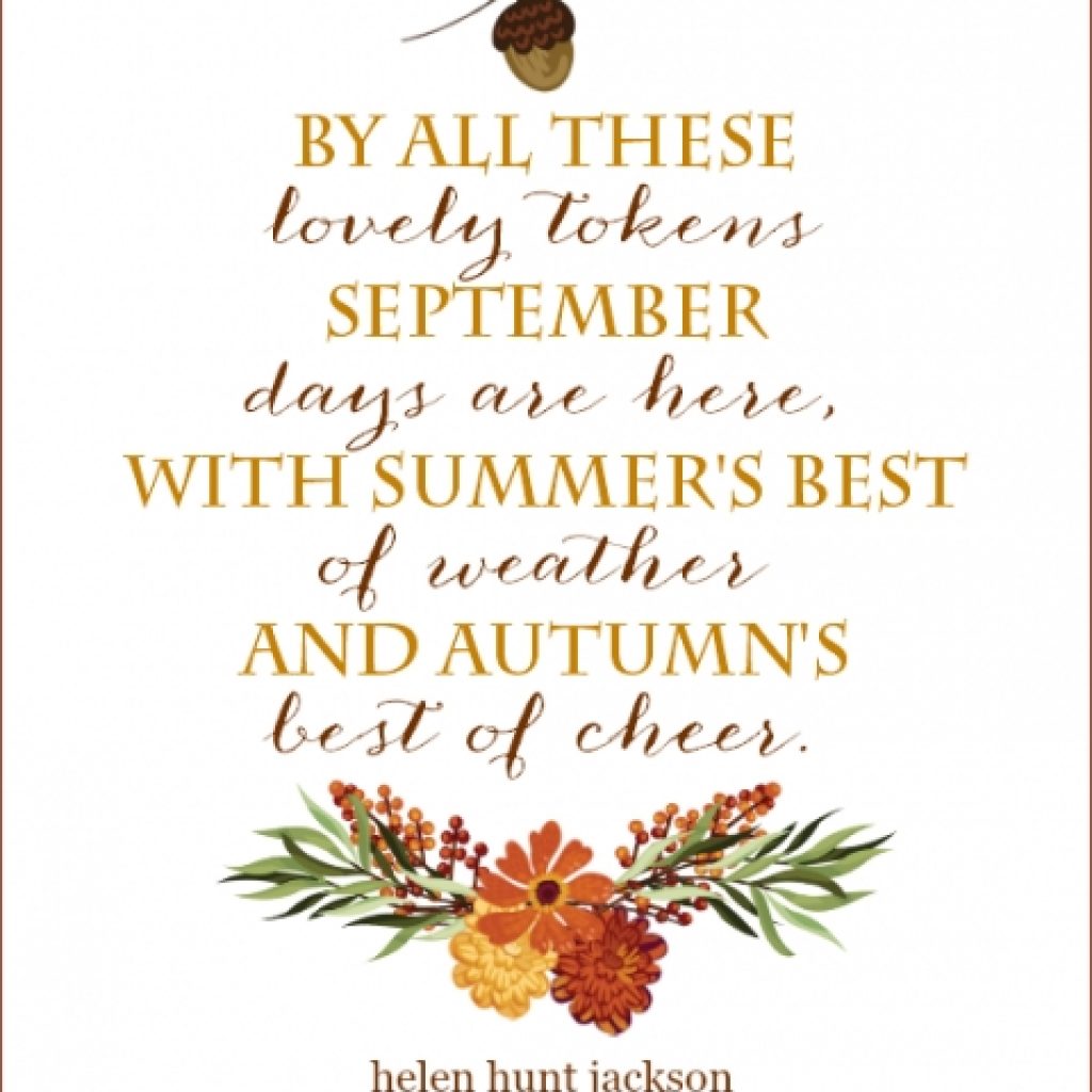 September Quote Free Printables On Sutton Place Printables