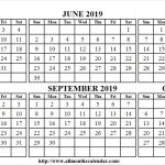 Six Month May October 2019 Calendar May 2019 Calendar Printout