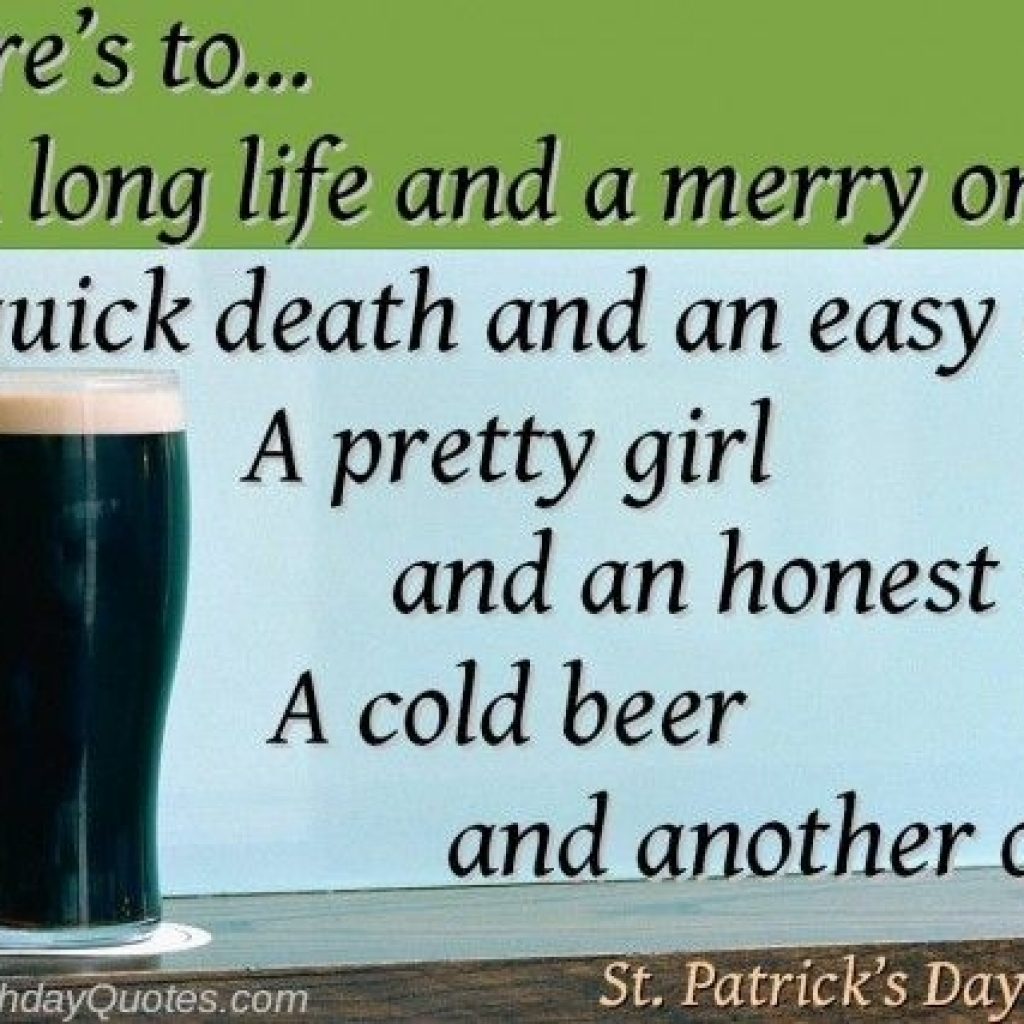 St Patricks Day Toast 1 Yourbirthdayquotes St Patricks