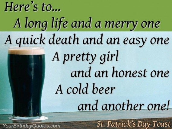 St Patricks Day Toast 1 Yourbirthdayquotes St Patricks