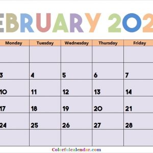 Download Cute February 2020 Calendar Design In Jpg | 2020