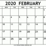 February 2020 Calendar Template - Free-Printable-Calendar