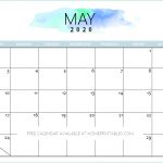 Free 2020 Calendar Printable: Simple And Very Pretty