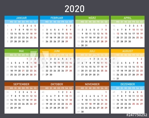 Kalender 2020 – Buy This Stock Vector And Explore Similar | Qualads