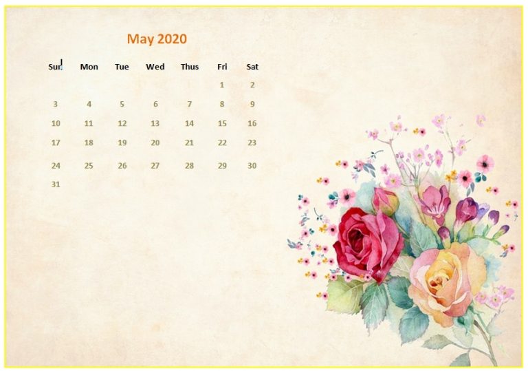 May 2020 Desktop Calendar Wallpapers | Calendar Wallpaper