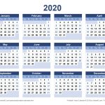 2020 Calendar Templates And Images