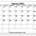 Calendario Febrero 2021 (48Ld) - Michel Zbinden Es