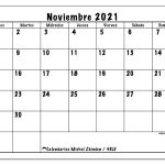 Calendario Noviembre 2021 (48Ld) - Michel Zbinden Es