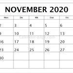 Kalender November 2020 Drucken | Kalender 2020 Zum Ausdrucken