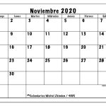 Calendario Noviembre 2020 (48Ds) - Michel Zbinden Es