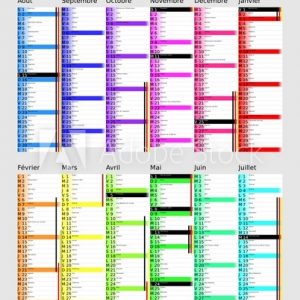 Calendrier Scolaire 2020-2021, Calques, Vacances Scolaires