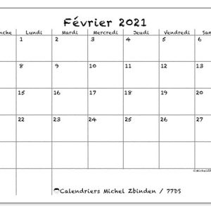 Calendriers À Imprimer 2021 (Ds) - Michel Zbinden Fr