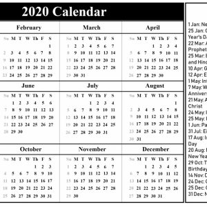 😄printable Free Download Indonesia Calendar 2020 [Pdf