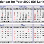 Free Blank &amp; Printable Sri Lanka Public Holidays 2020