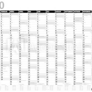 Kalender 2020 (Dezember 2019 Bis Januar 2021) Mit Ferien