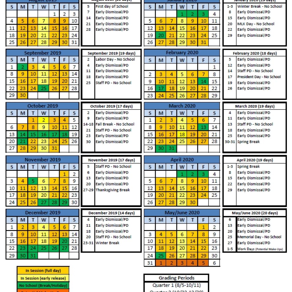 Calendar | Kipp Indy Public Schools