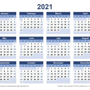 2021 Calendar Templates And Images