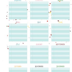 Birthdays &amp; Anniversaries On One Page – Free Printable