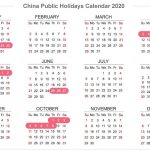 China Holidays, Public Holidays Calendar In 2020/2021/2022