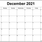 December 2021 Calendar | Free Printable Monthly Calendars